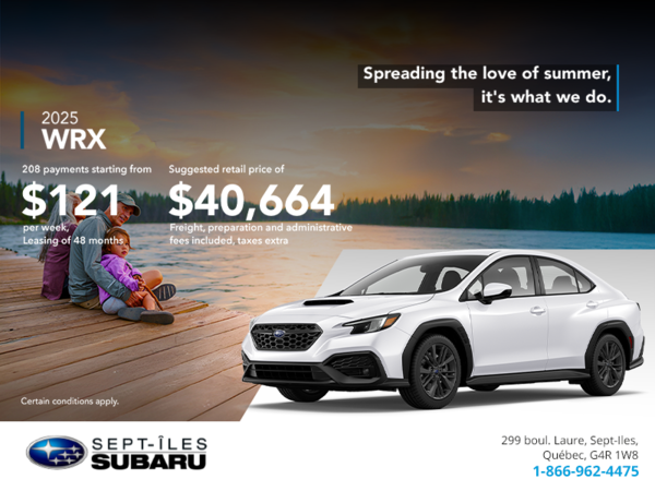 Get the 2025 WRX today!