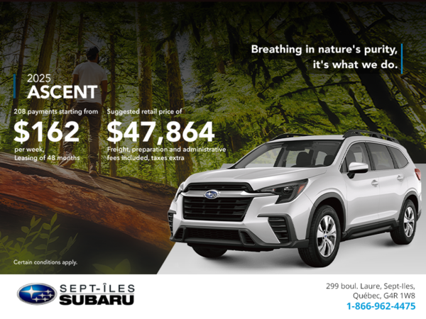 Get the 2025 Ascent today!