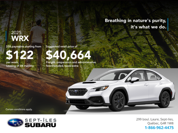 Get the 2025 WRX today!
