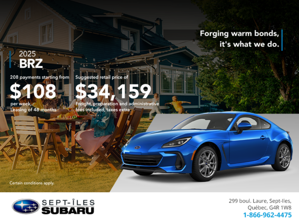Get the 2025 BRZ today!