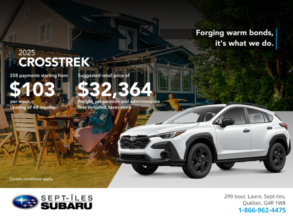 Get the 2025 Crosstrek today!
