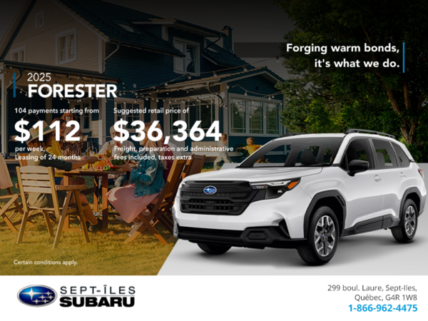 Get the 2025 Forester!