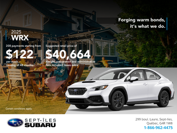 Get the 2025 WRX today!