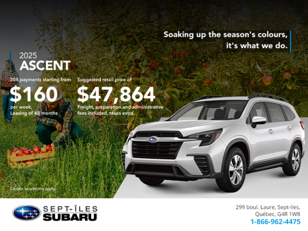 Get the 2025 Ascent today!