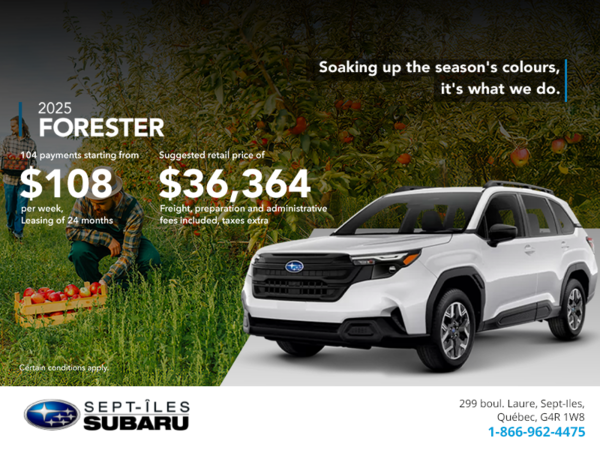 Get the 2025 Forester!