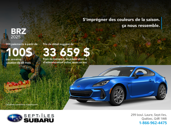 Procurez-vous la BRZ 2025!