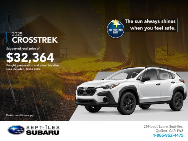 Get the 2025 Crosstrek today!