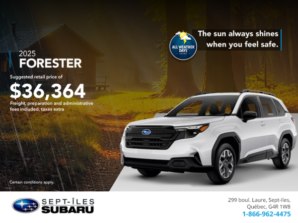 Get the 2025 Forester!