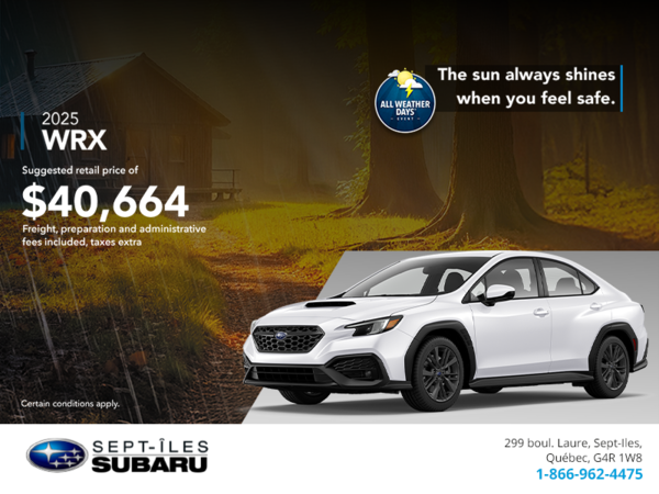 Get the 2025 WRX today!