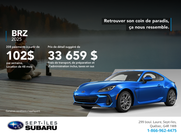 Procurez-vous la BRZ 2025!