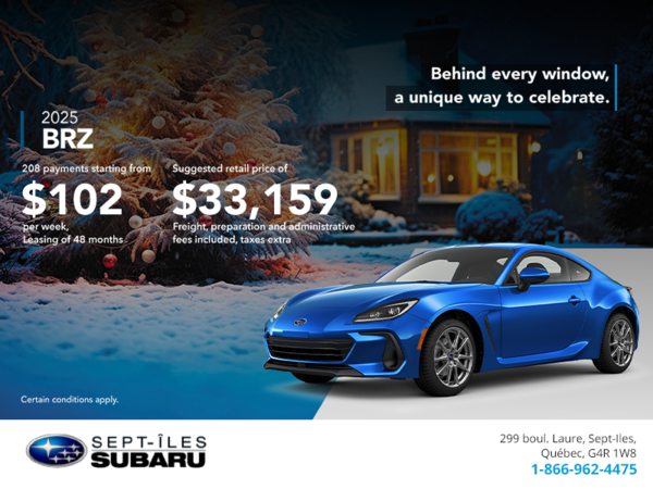 Get the 2025 BRZ today!