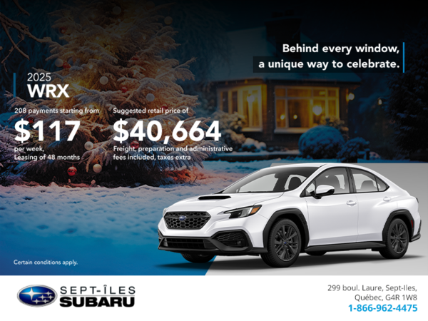 Get the 2025 WRX today!
