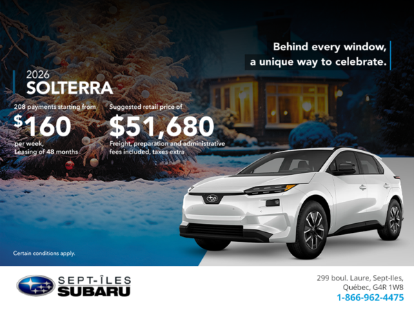 Get the 2026 Solterra today!