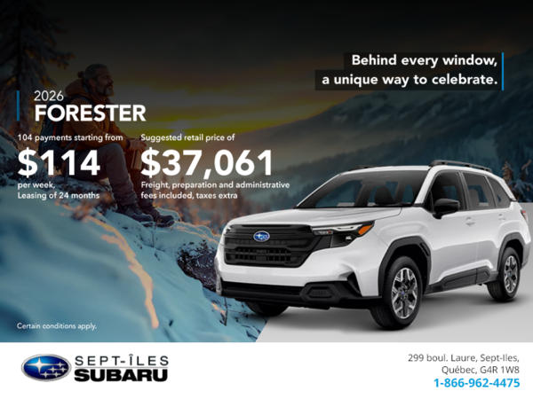 Get the 2026 Forester!