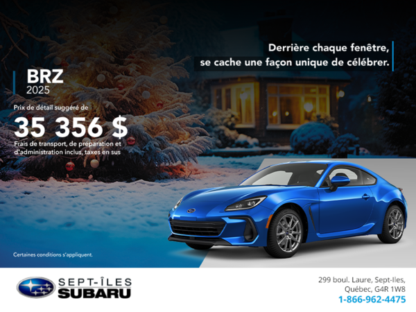 Procurez-vous la BRZ 2025!