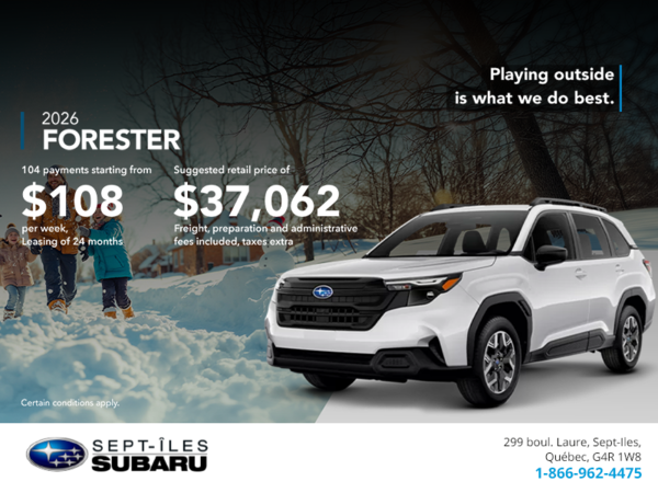 Get the 2026 Forester!