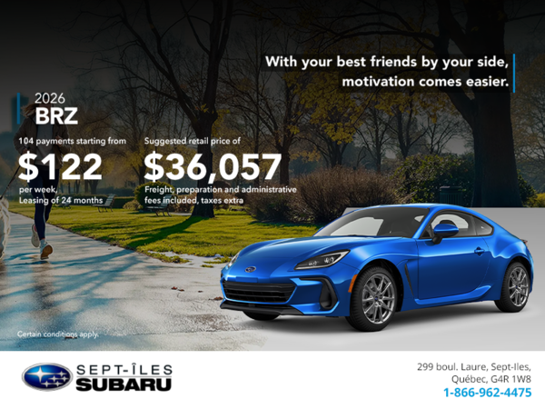 Get the 2026 BRZ today!