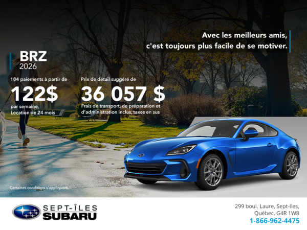 Procurez-vous la BRZ 2026!