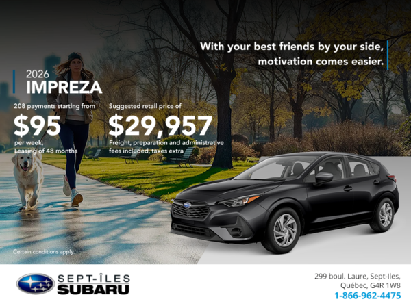 Get the 2026 Impreza!