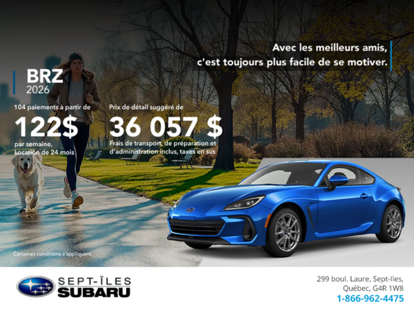 Procurez-vous la BRZ 2026!