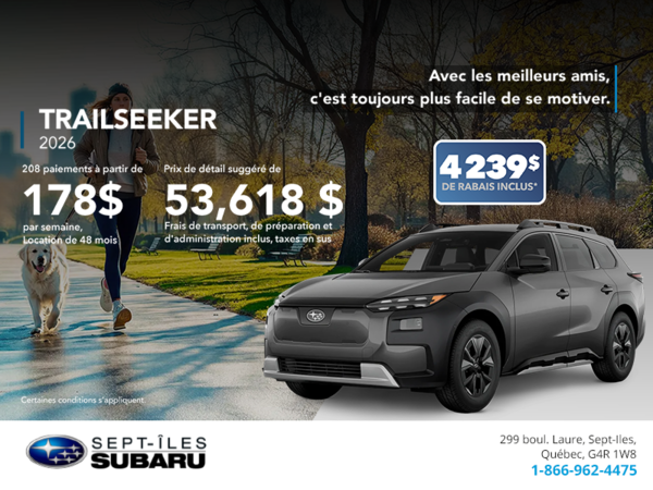 Procurez-vous le Trailseeker 2026!