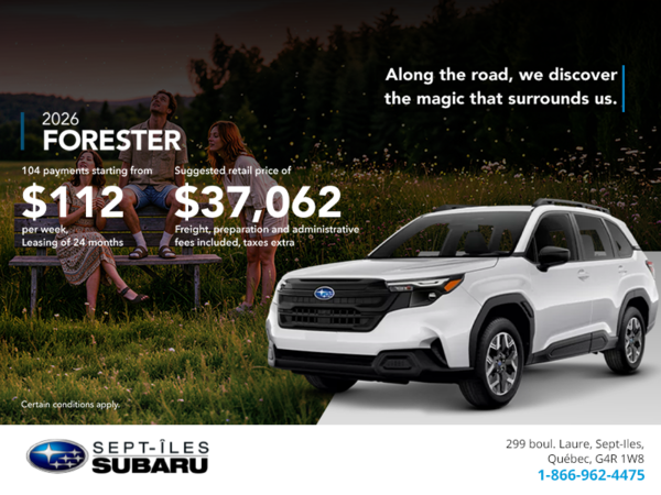 Get the 2026 Forester!