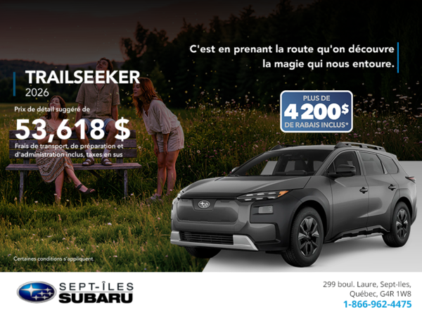 Procurez-vous le Trailseeker 2026!