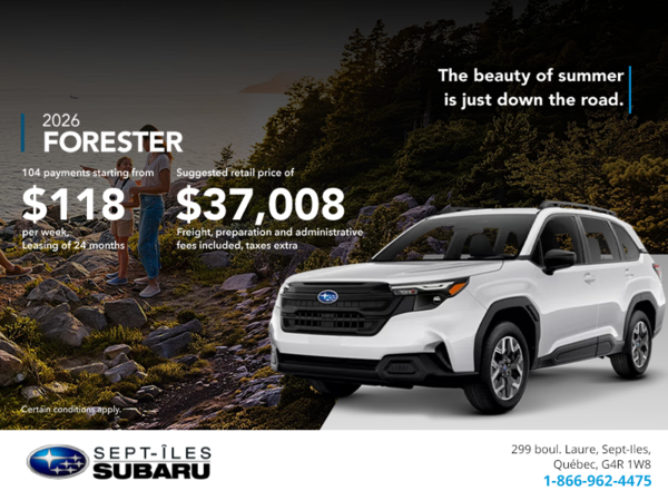 Get the 2026 Forester!