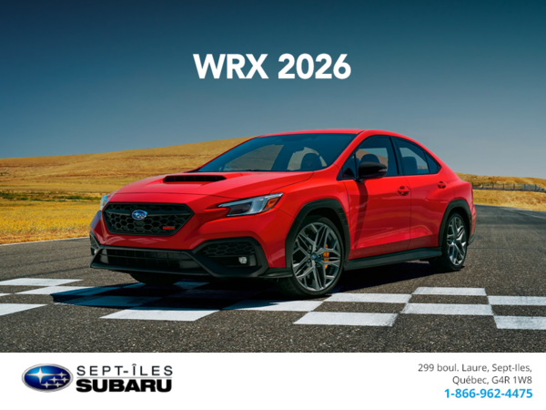 Procurez-vous la WRX 2026!