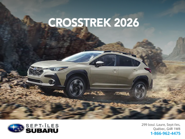 Procurez-vous le Crosstrek 2026!