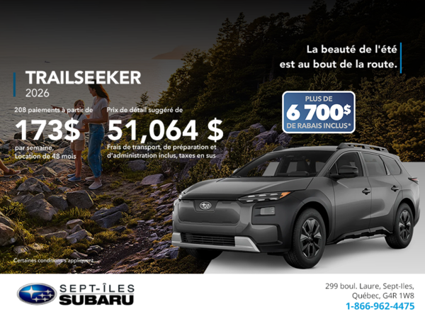 Procurez-vous le Trailseeker 2026!