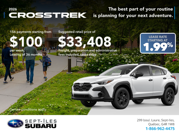 2026 Subaru Crosstrek
