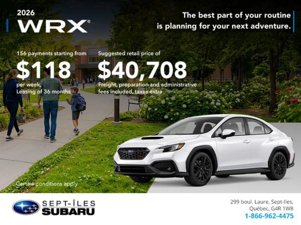 2026 Subaru WRX