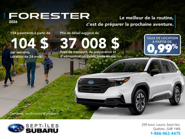 Subaru Forester 2026