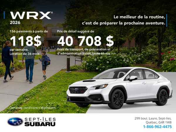 Subaru WRX 2026