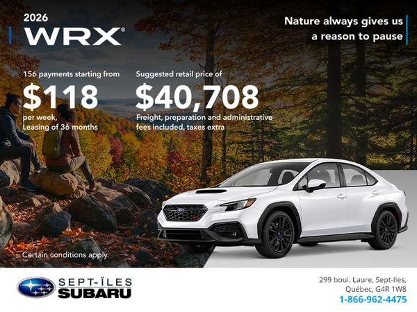 2026 Subaru WRX