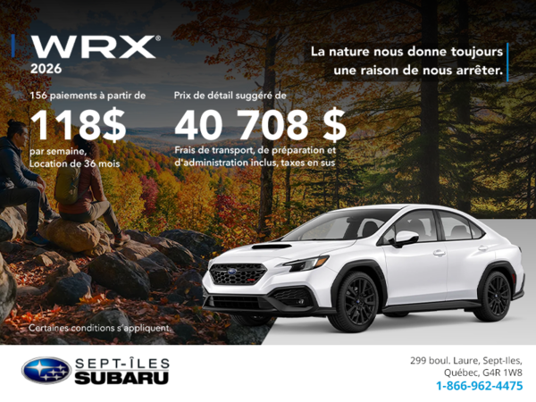 Subaru WRX 2026