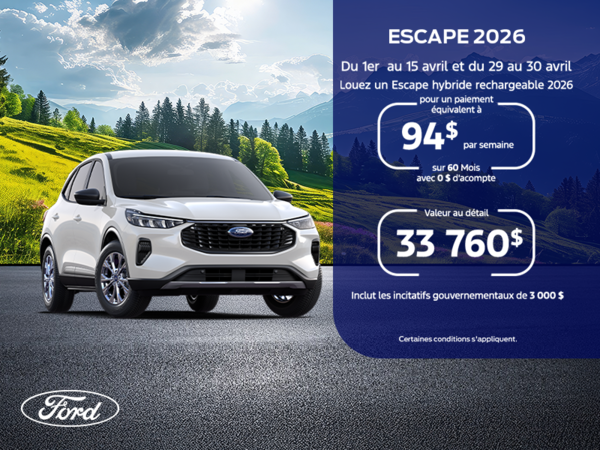 Ford Escape Hybride 2026