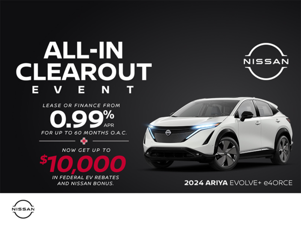 Get the 2024 Nissan Ariya Today!