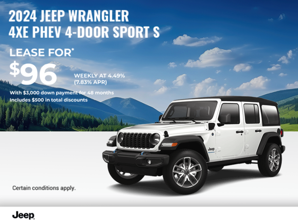 Get the 2024 Jeep Jeep Wrangler 4XE!