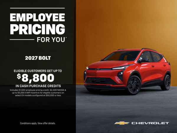 Get the 2027 Chevrolet Bolt RS