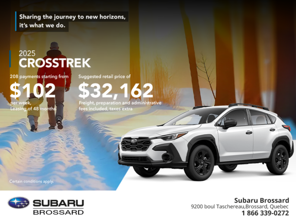 Get the 2025 Crosstrek today!