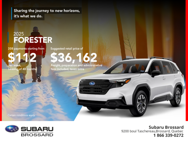 Get the 2025 Forester!