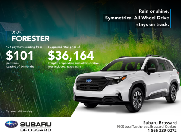 Get the 2025 Forester!