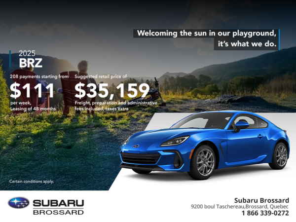 Get the 2025 BRZ today!