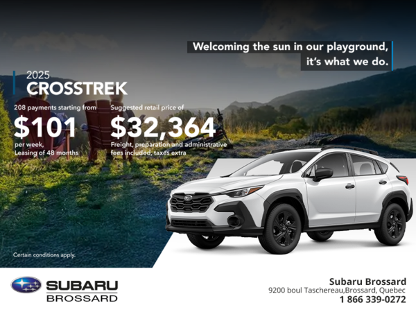 Get the 2025 Crosstrek today!