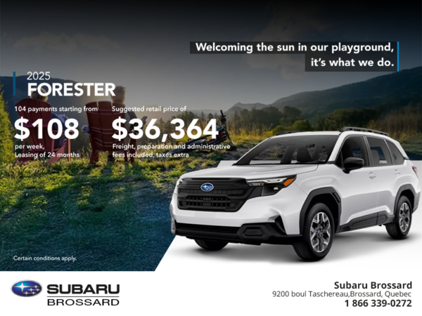 Get the 2025 Forester!
