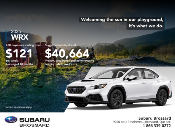 Get the 2025 WRX today!