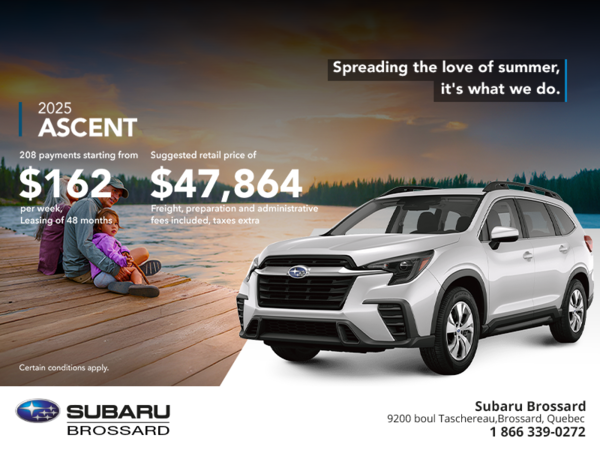 Get the 2025 Ascent today!