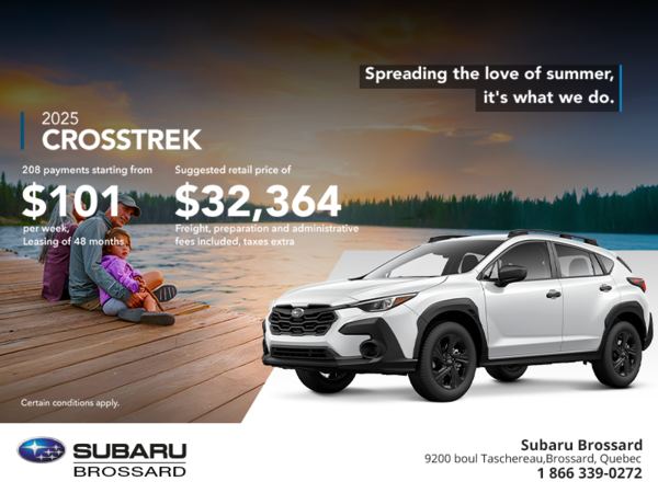 Get the 2025 Crosstrek today!
